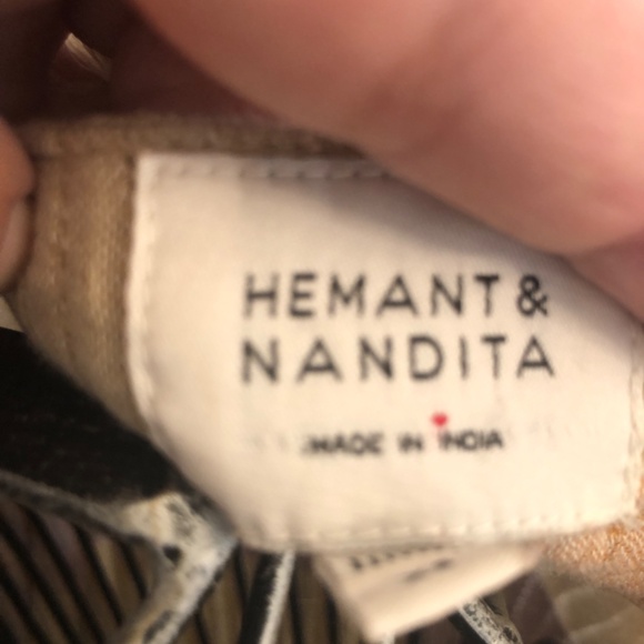 NWOT Anthropologie Hemant and Nandita Cotton Bohemian/Coastal Cotton Maxi Dress - Picture 7 of 8